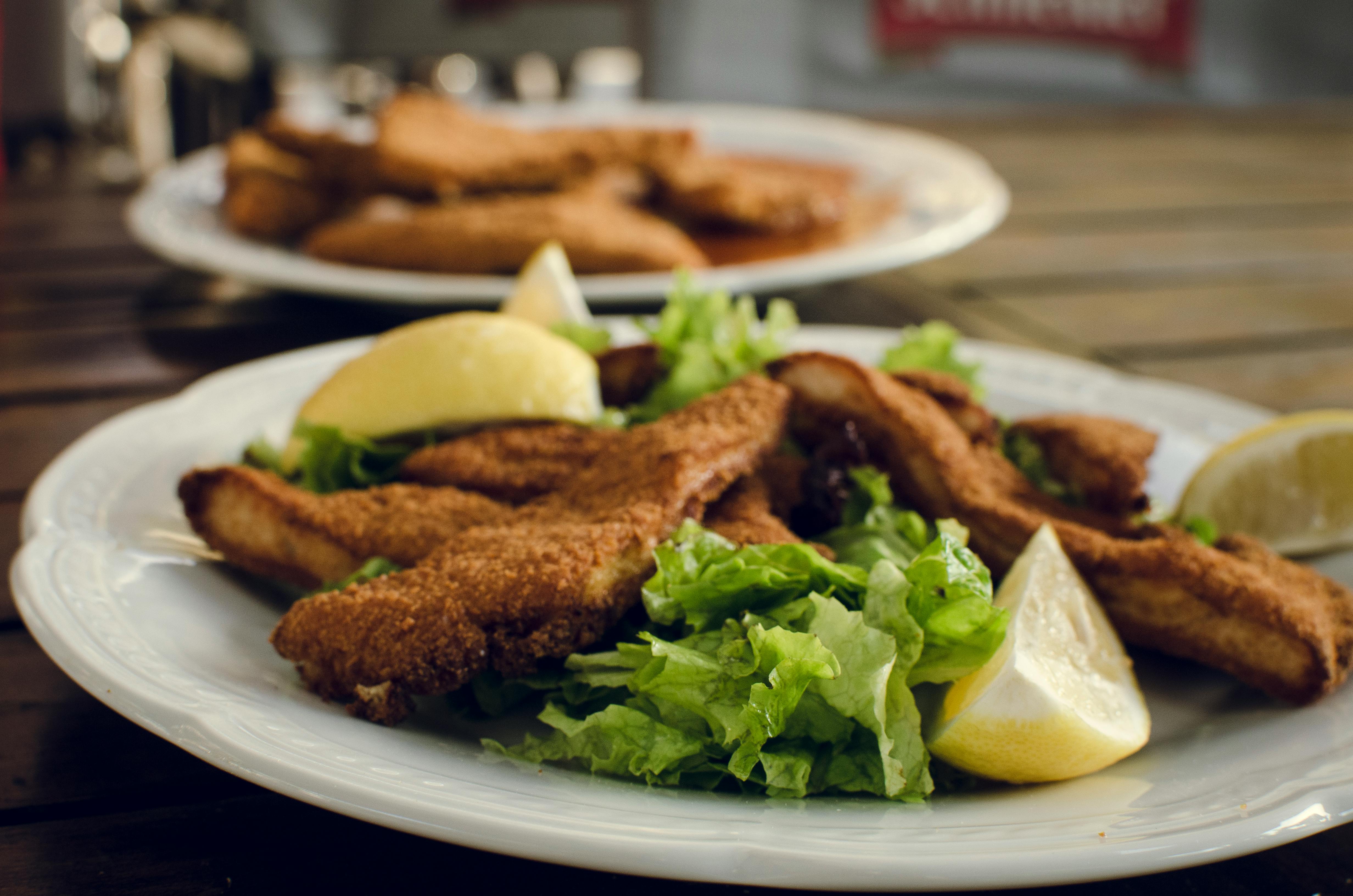 Golden Wiener Schnitzel with lemon