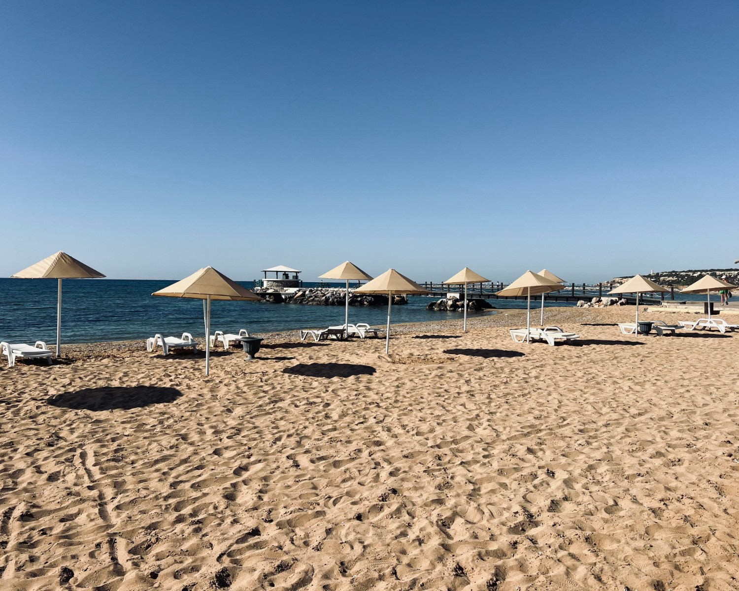 Calangute Beach with golden sand and beach shacks