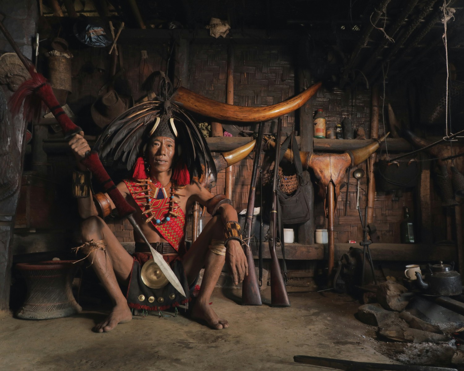 Khasi traditional village life and community gathering