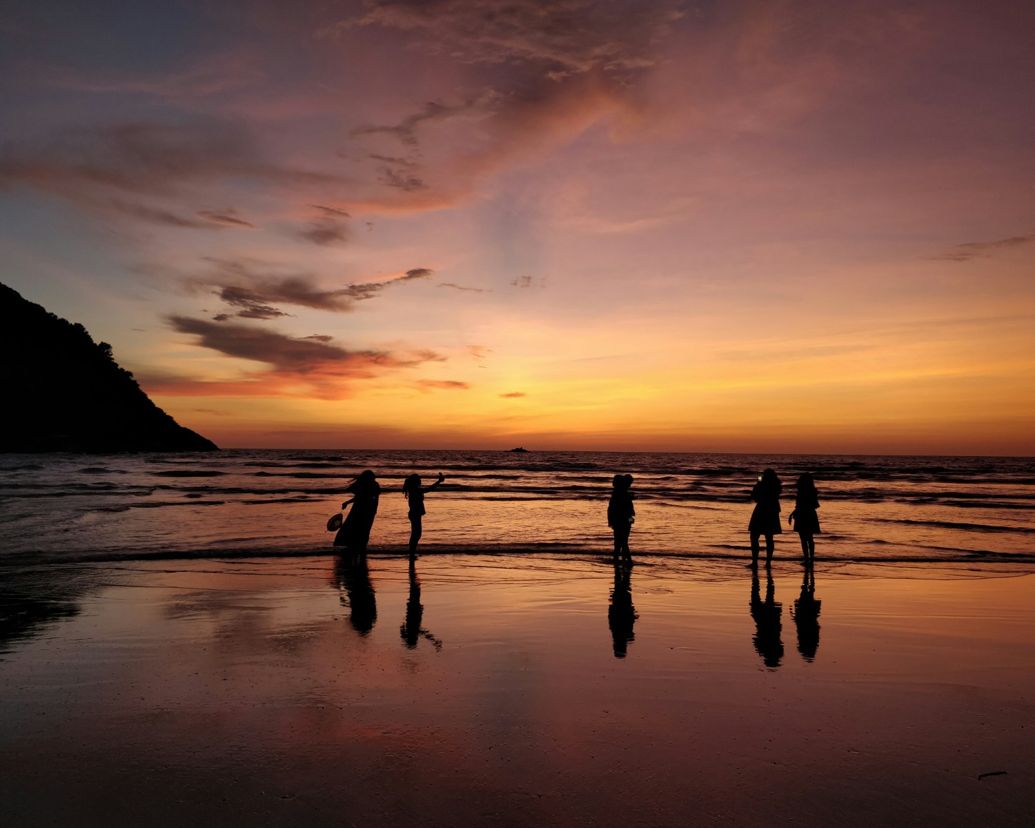 Gokarna's Om Beach shaped like the Sanskrit symbol