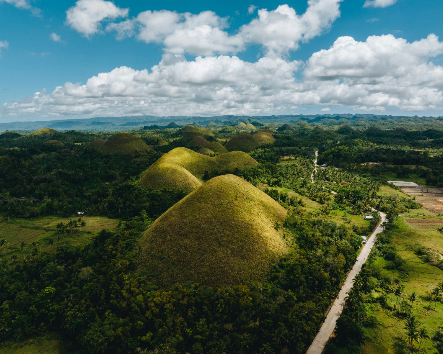 Chocolate Hills panoramic view with 1,200+ cone hills