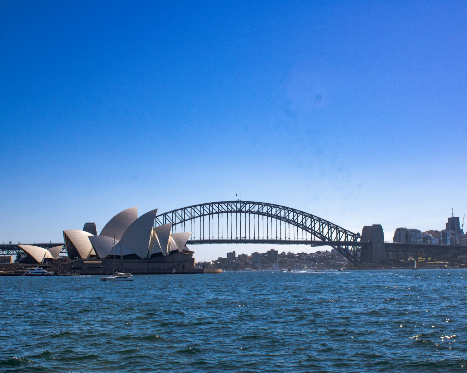 Sydney Opera House and Harbour Bridge iconic architecture