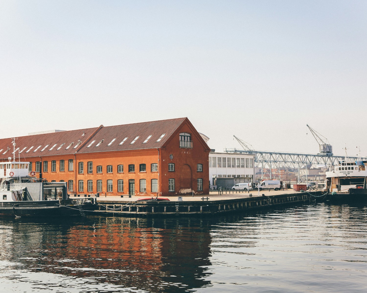 Reconstructed Viking ships at Roskilde museum