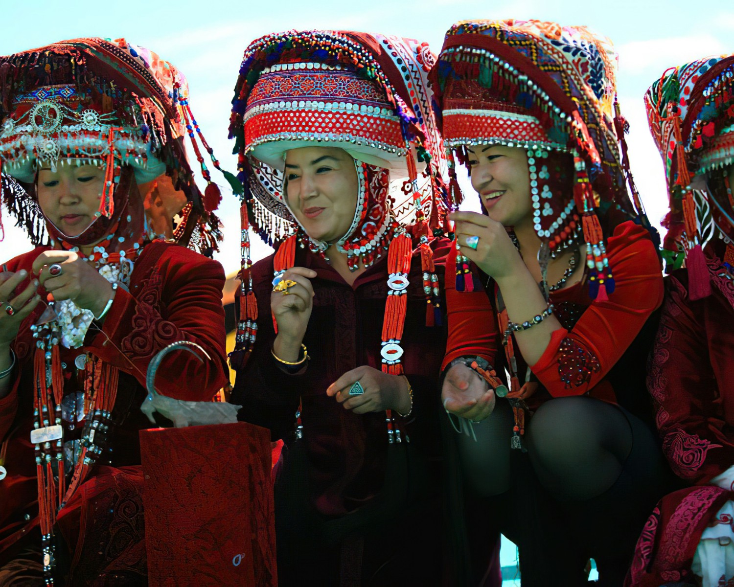 Traditional weaving in a rural Lao village