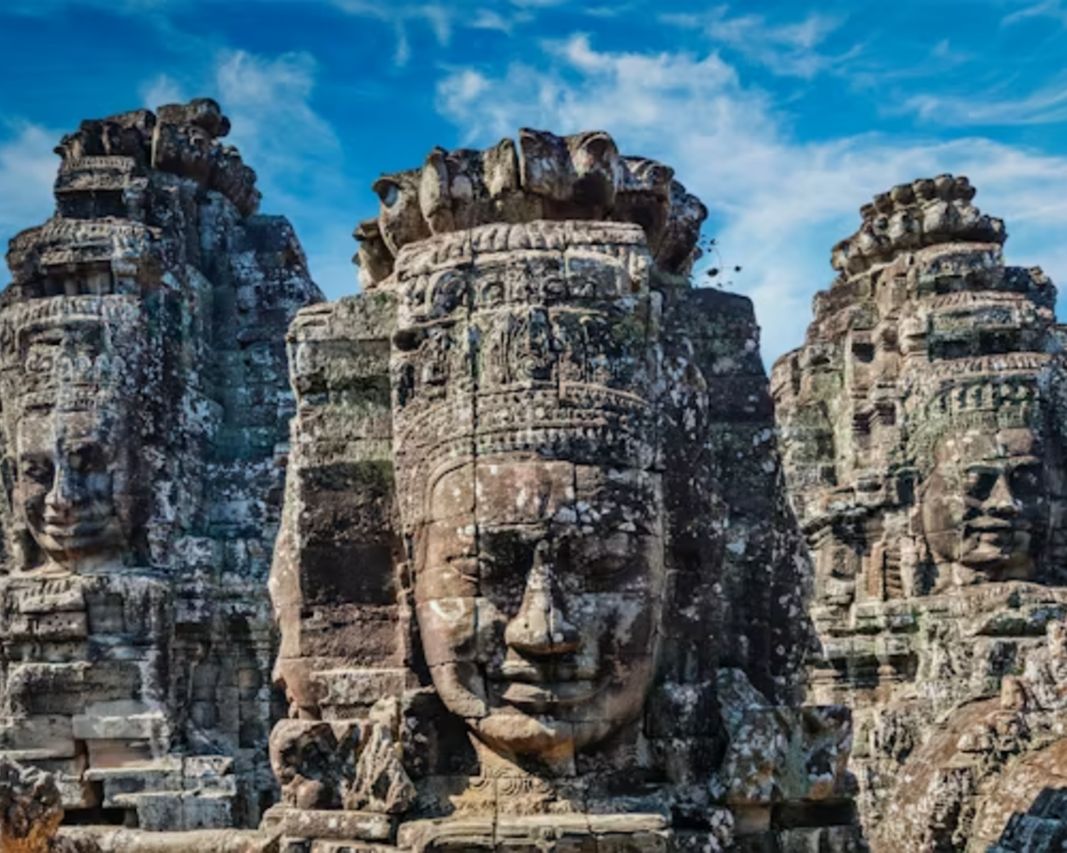 Sunrise over Angkor Wat’s iconic lotus towers