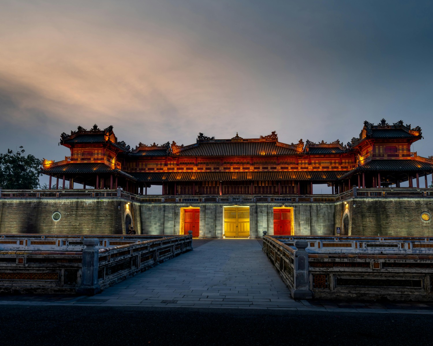 Hue Imperial City's grand gates and fortress walls