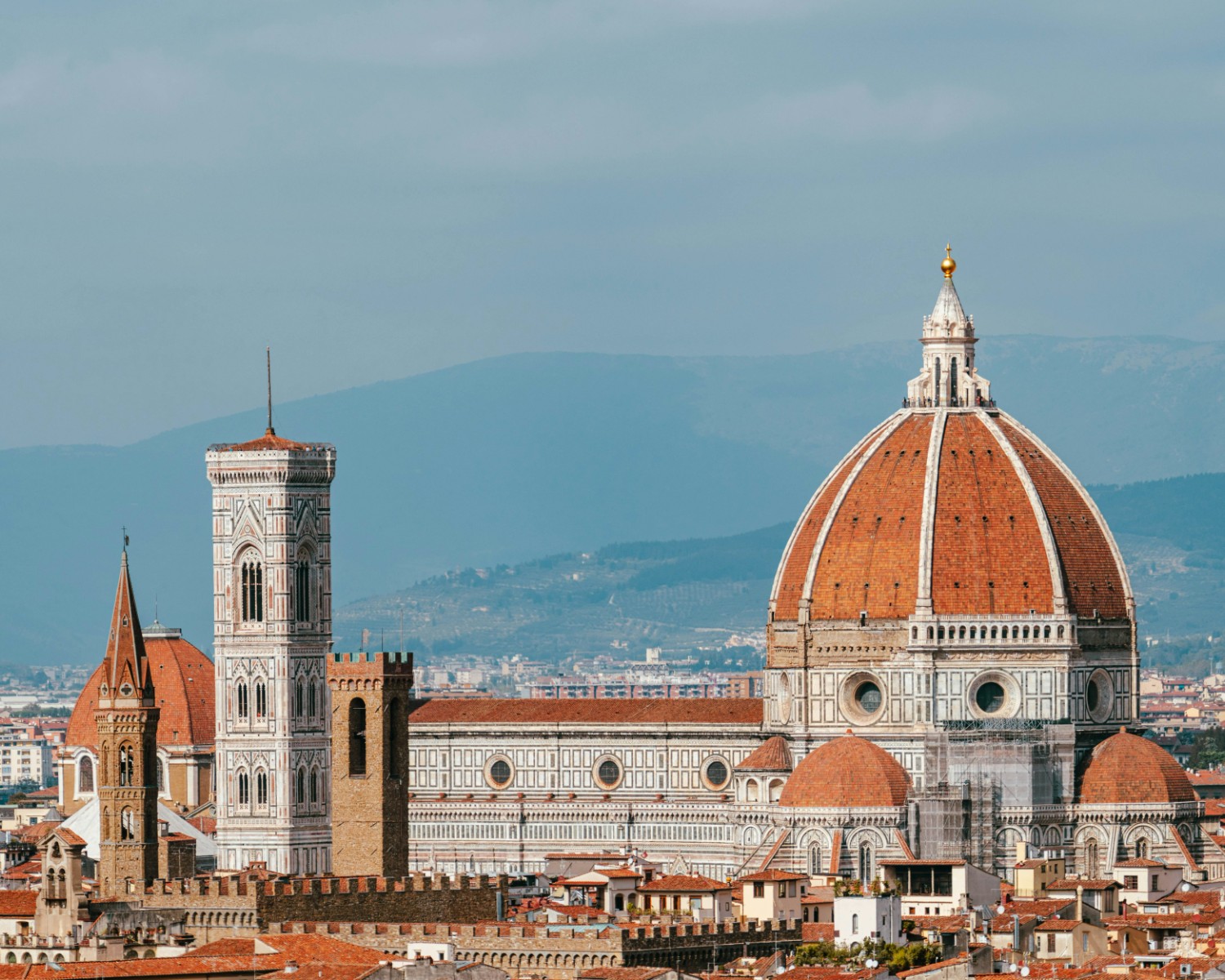 Florence Cathedral (Duomo) with Brunelleschi's iconic dome dominating cityscape