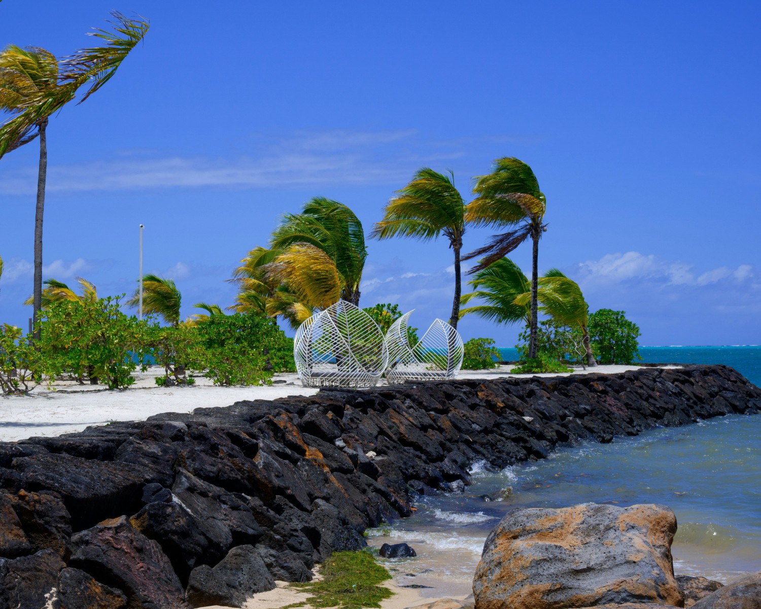 Turquoise lagoons and powder-white beaches