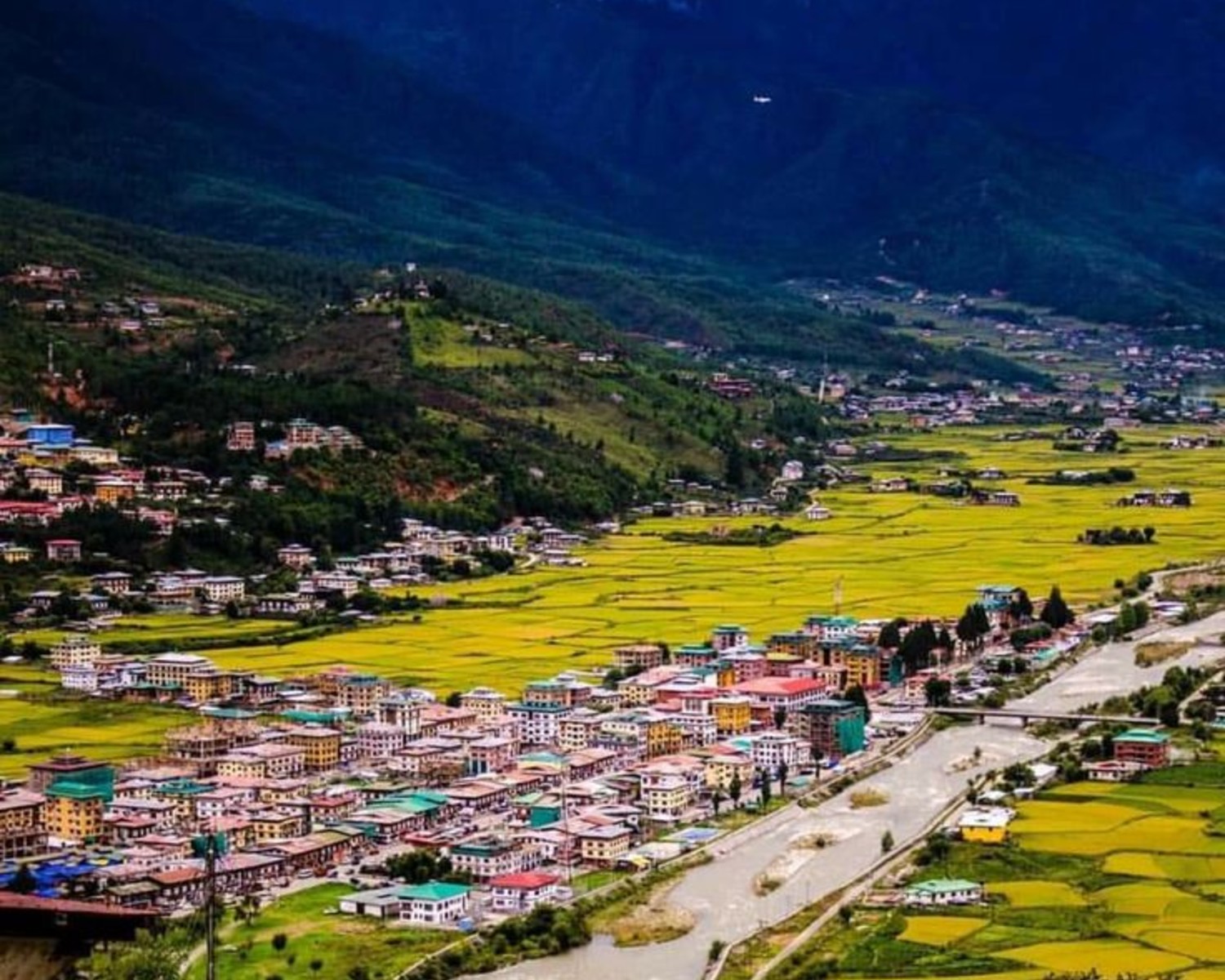 Kurjey Lhakhang temple complex in Bumthang Valley